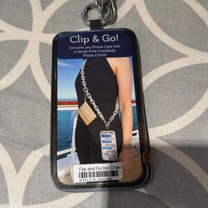 Clip & Go Ice Chain Phone Carrier - Silver